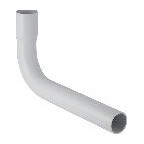 Geberit Spülbogenverlängerung 90 Grad Steckmuffe d44 weiß-alpin PVC 118011111