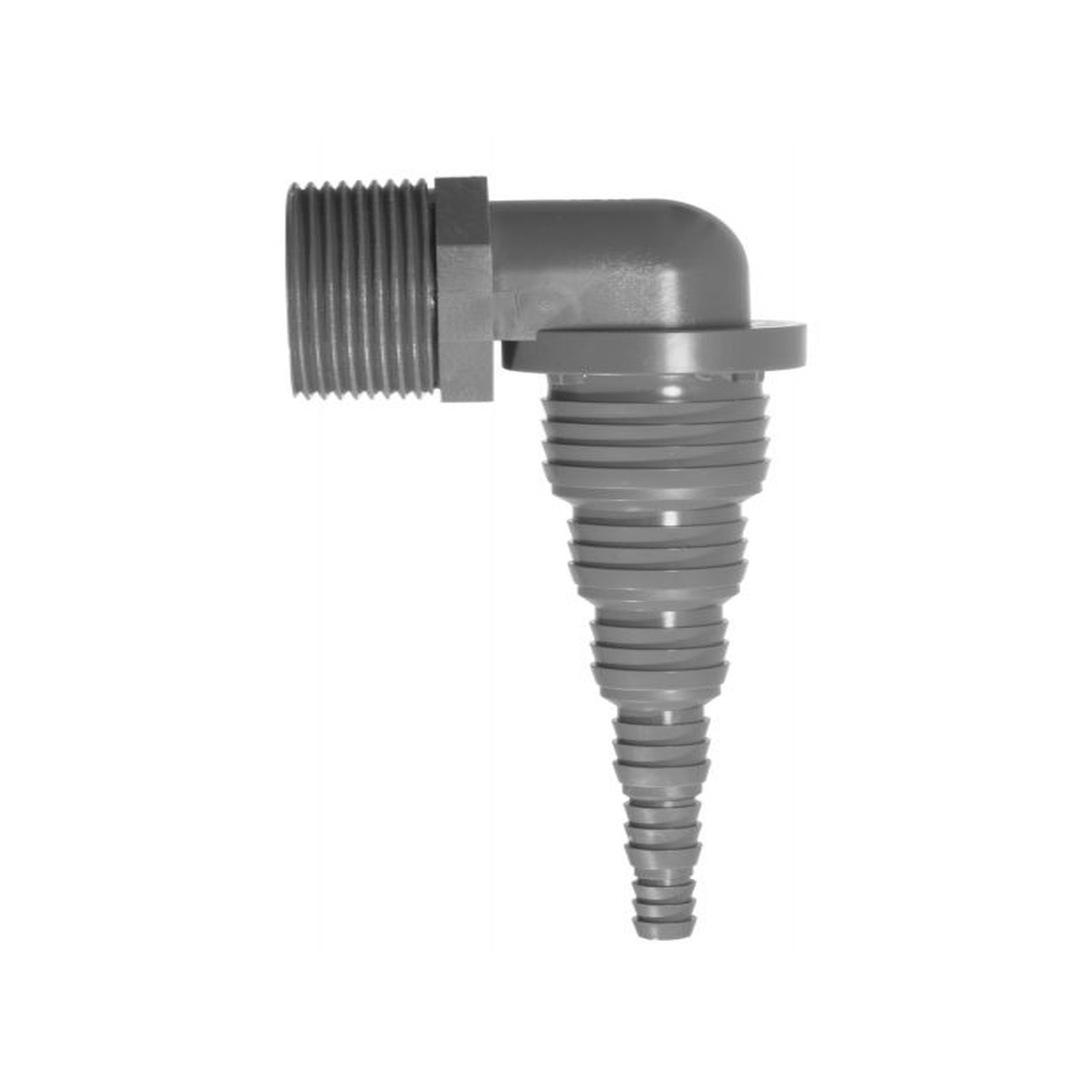 Airfit Pumpenwinkel Universal 1 1/4 Zoll AG x 32-8 mm PVC Polypropylen 90 Grad 50018SW