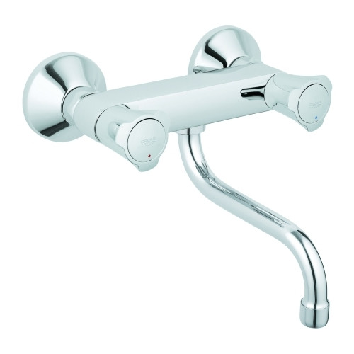 Grohe Spültischarmatur Costa DN15 1/2 Zoll Zweigriff Schwenkbereich 360 Grad Chrom 31187001