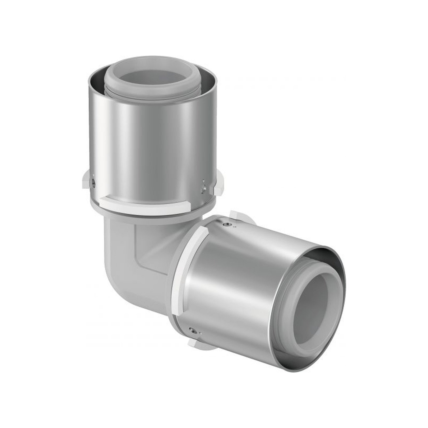 Uponor S-Press Verbund Winkel 90 Grad PPSU 50 mm 50 mm Pressmuffe DVGW geprüft 1046387