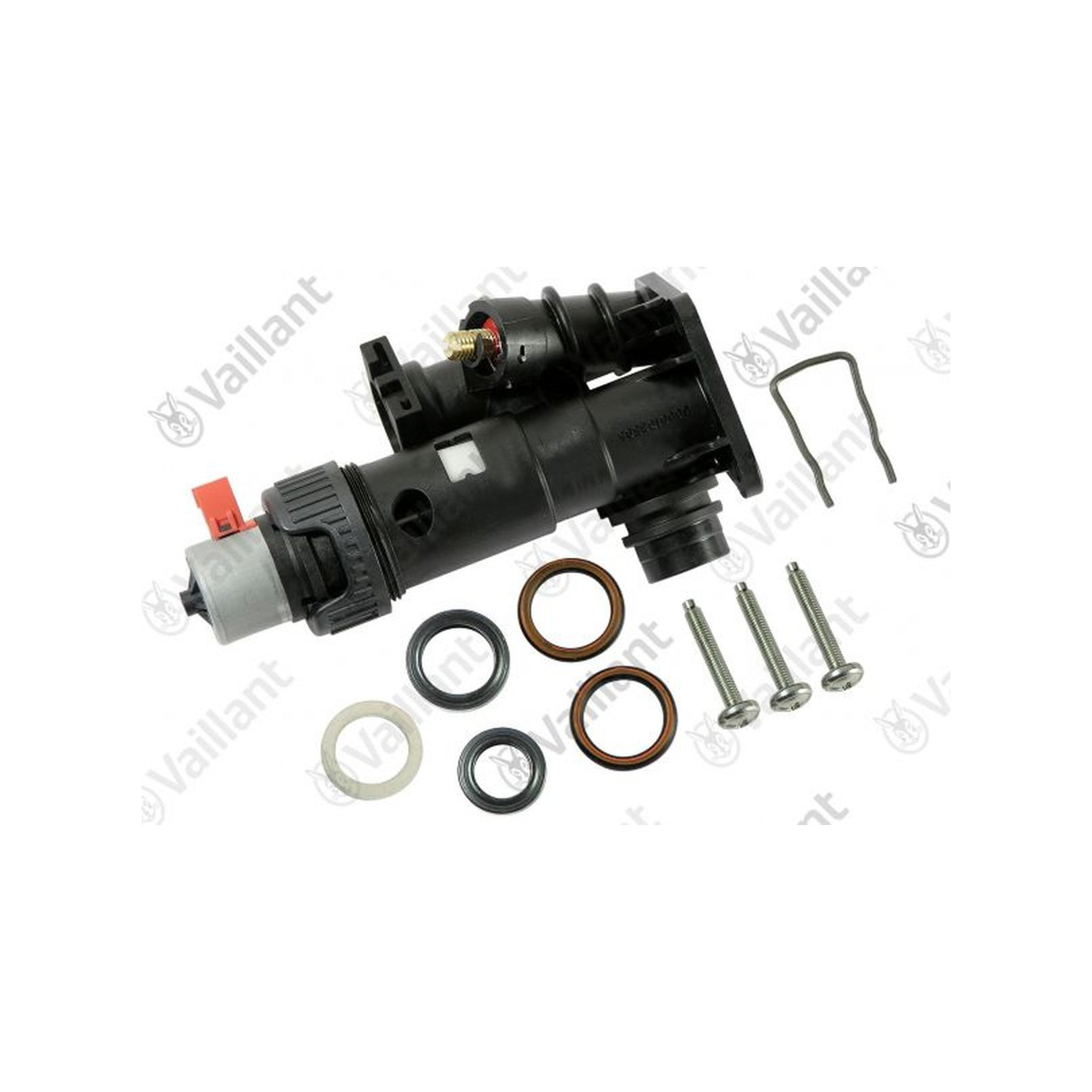 Vaillant Vorrangumschaltventil Heizungsventil Ersatzteil Kunststoff kompatibel VC VCW VSC inklusive Dichtungen Schrauben 0020020015