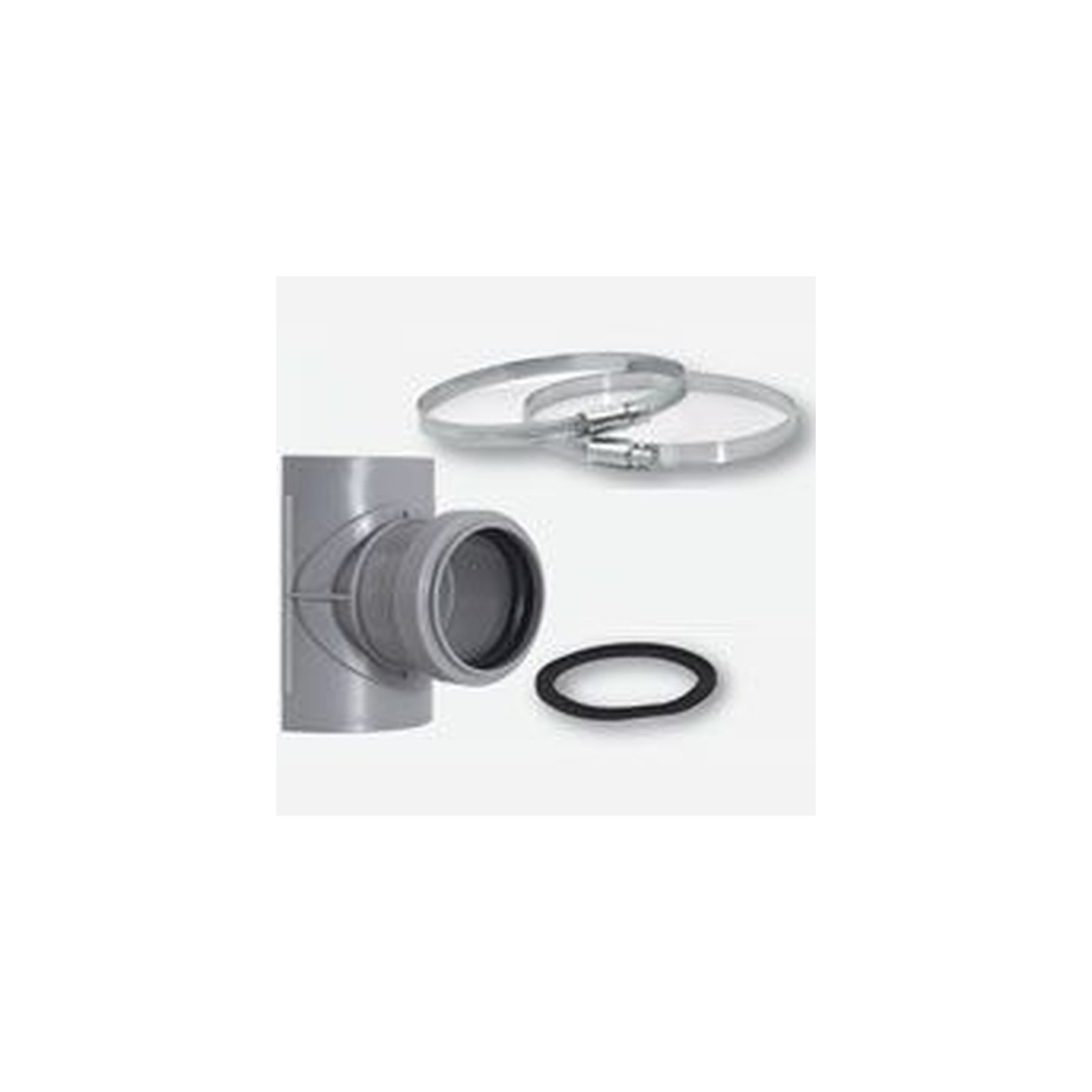 Airfit Sattelabzweig DN75x50 Edelstahl zwei BefestigungsSchellen 28755SA