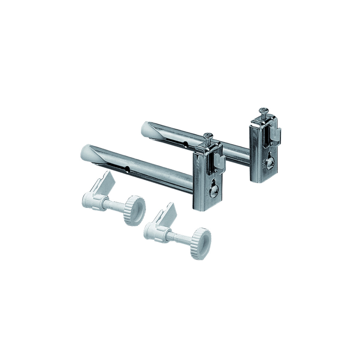 Purmo Bohrkonsolen-Set Heizungszubehör 160 mm 2er Set Laschenbefestigung Aushebesicherung AZ03FT004000043