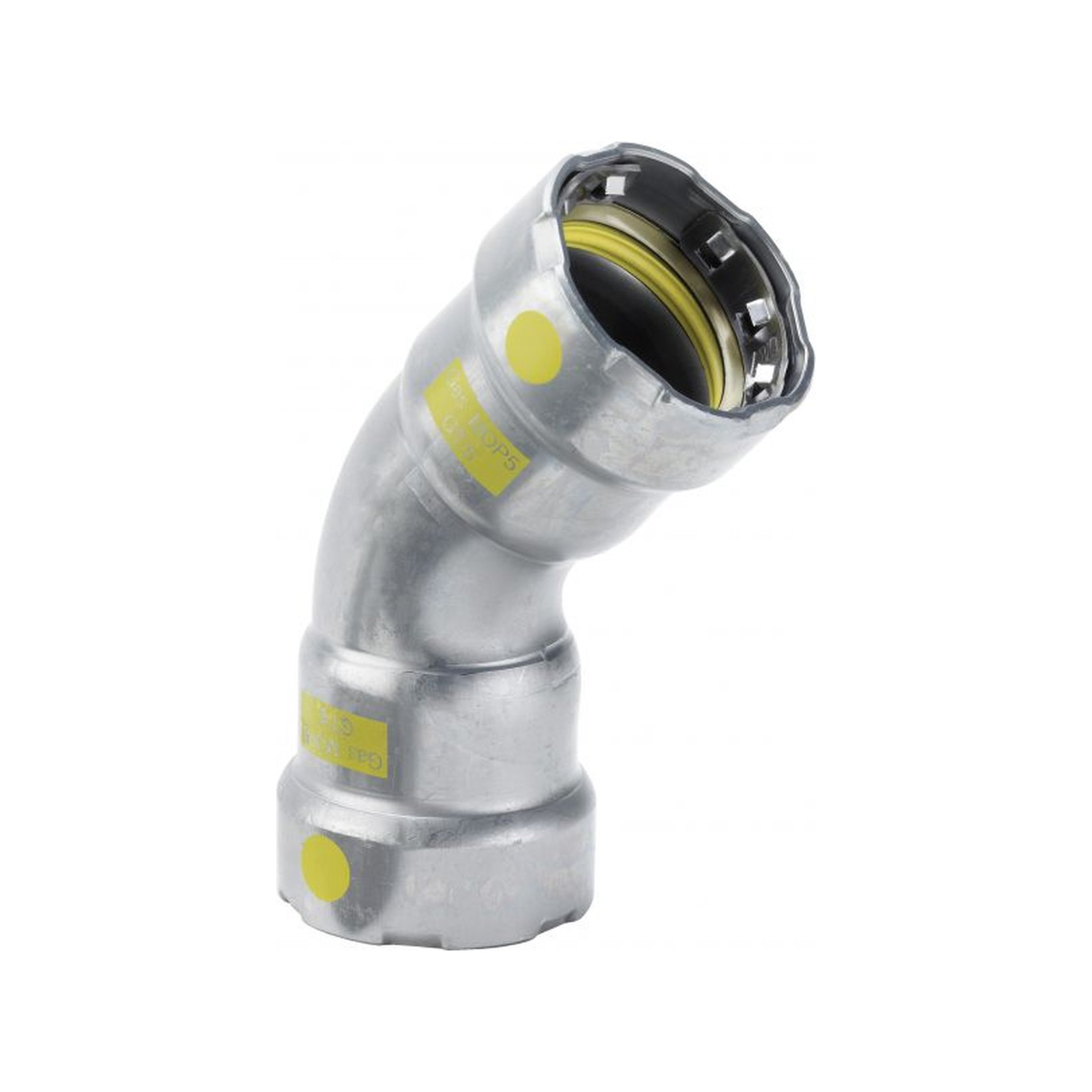 Viega Megapress-G 4626 Bogen 45 Grad 3-4 Zoll Stahl verzinkt 739140