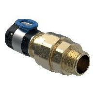 Geberit FlowFit Übergangsverschraubung Außengewinde Siliziumbronze 25 mm 3/4 Zoll Pressindikator 620582001