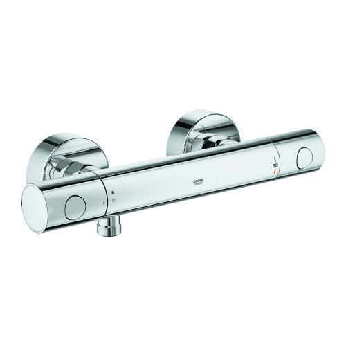 Grohe Brausethermostat Grohtherm 800 C Thermostatarmatur Wandmontage Chrom 1/2 Zoll TurboStat SafeStop 34765000