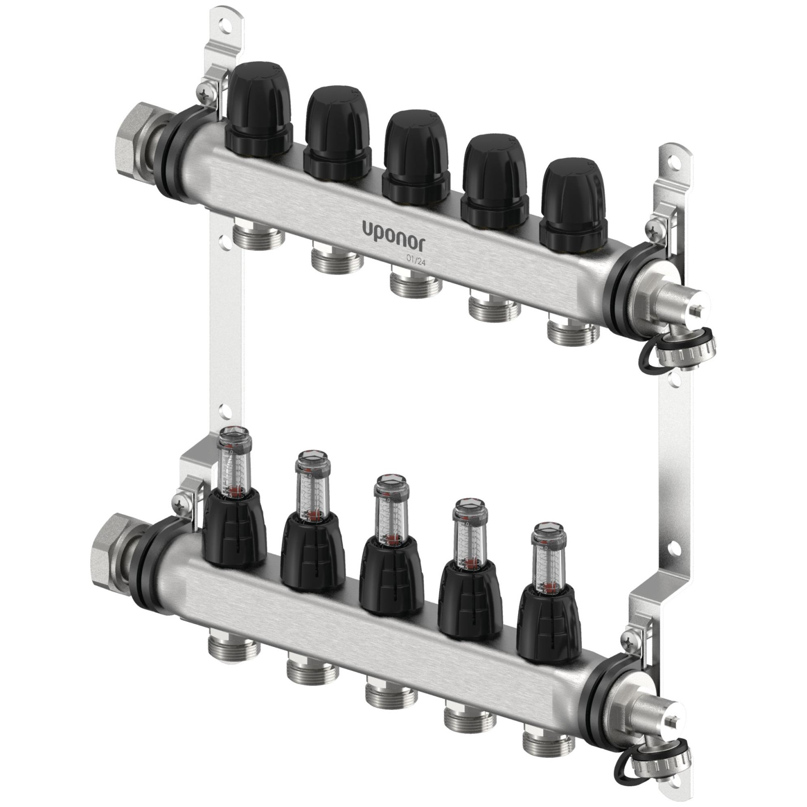 Uponor Vario S Verteiler 5 Heizkreise FM G3/4 Euro G1 1140836