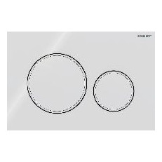 Geberit Betätigungsplatte Sigma20 2-Mengen-Spülung weiß weiß matt Kunststoff rund 115882111