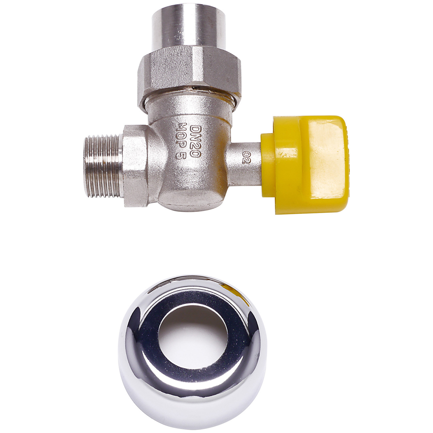 Bosch Gashahn R 3/4 Eckform Rosette thermische Absperrung DN20 Brandschutzventil 7738112221