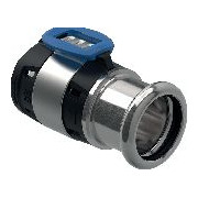 Geberit FlowFit Übergang Map Pressmuffe Edelstahl 16mm 15mm X5CrNiMo17-12-2 Pressindikator 620332001
