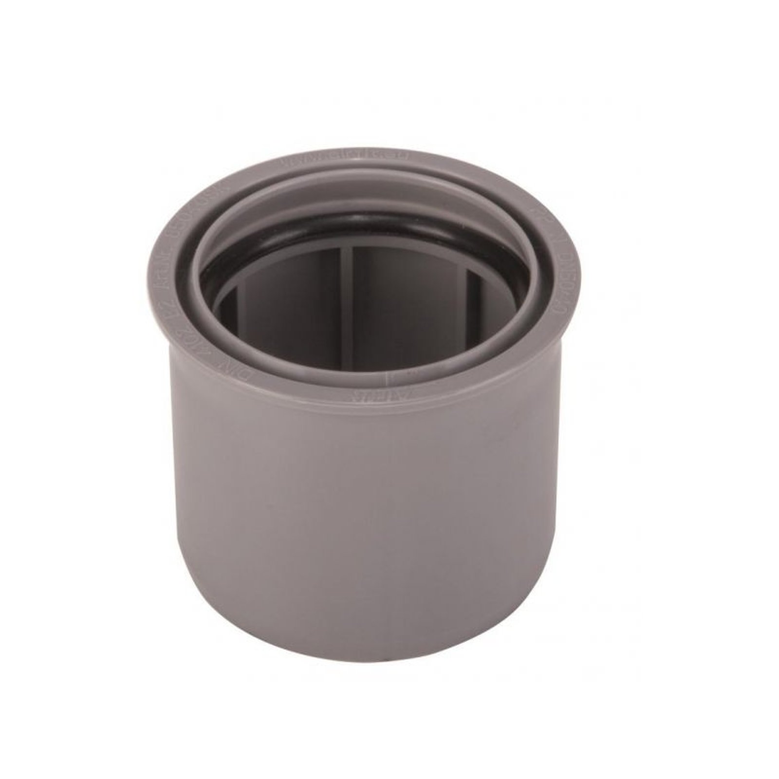 Airfit Übergangsrohr PP kurz Superkurz-Reduzierstück DN40x32 Einsteck Steckmuffe grau 84032SK