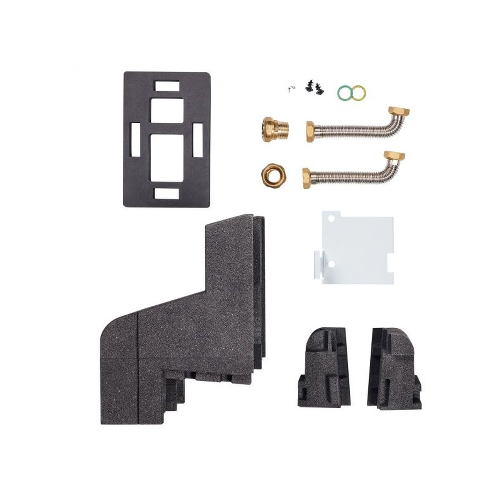 Vaillant Montageset Bodenanschluss GEG Dämmschale Edelstahlwellrohr DN25 Beulco Verbinder EPP Gehäuse 0010027971
