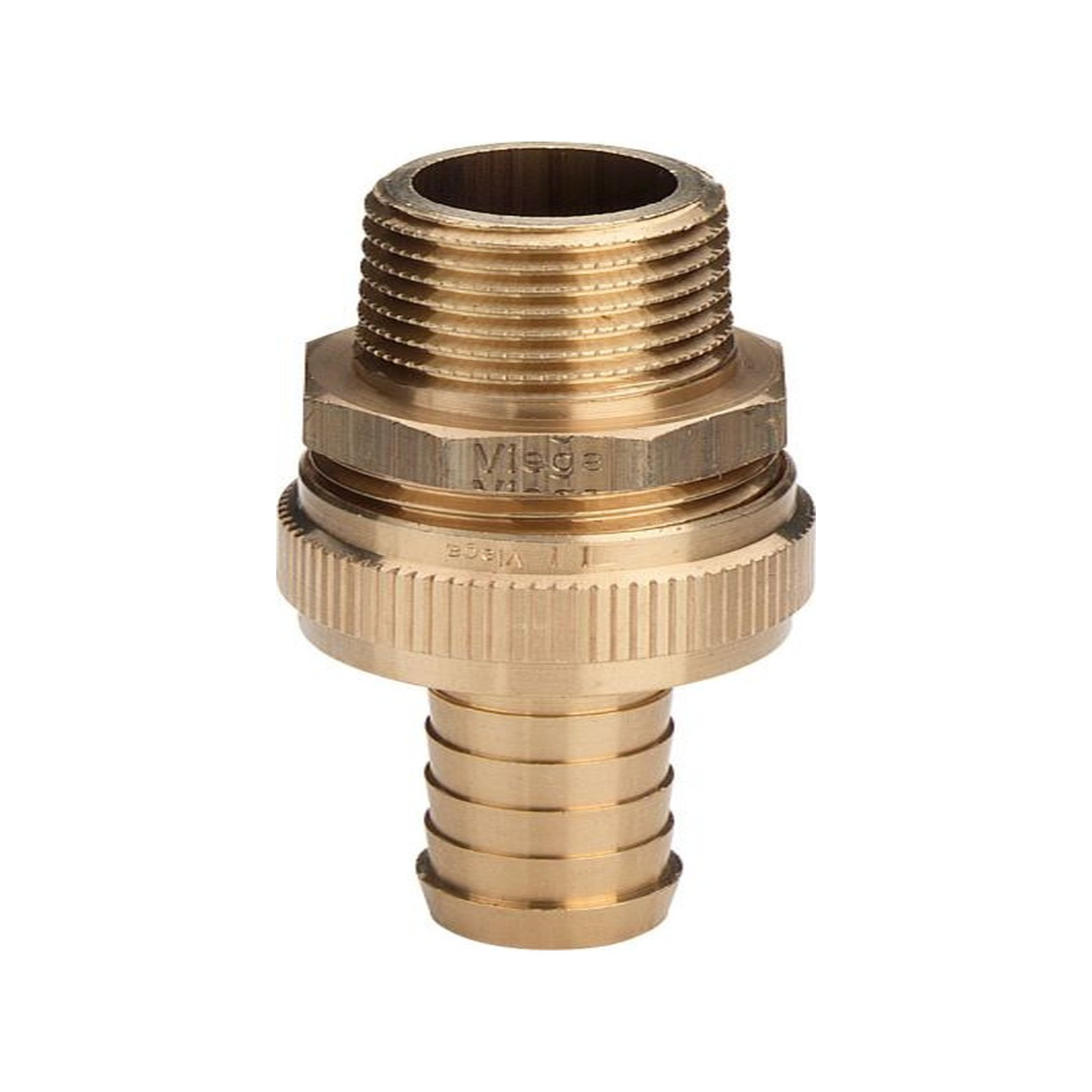 Viega Standrohrverschraubung 1831 R1-1-4 Messing flachdichtend 112318