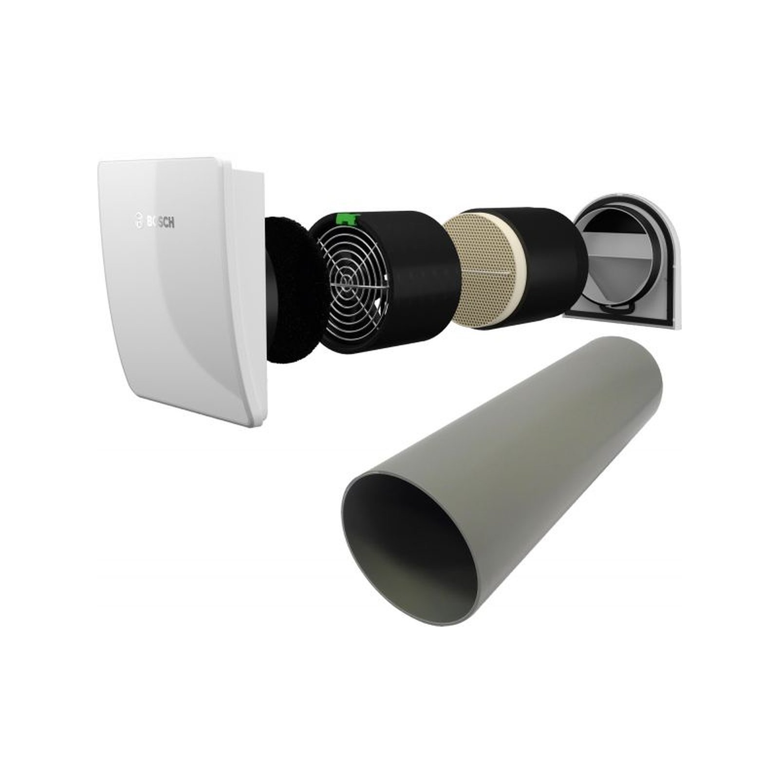 Bosch Wohnungslüftungsgerät V2000D 43/K Komplettset Wärmerückgewinnung Feuchtesensor 7735600363