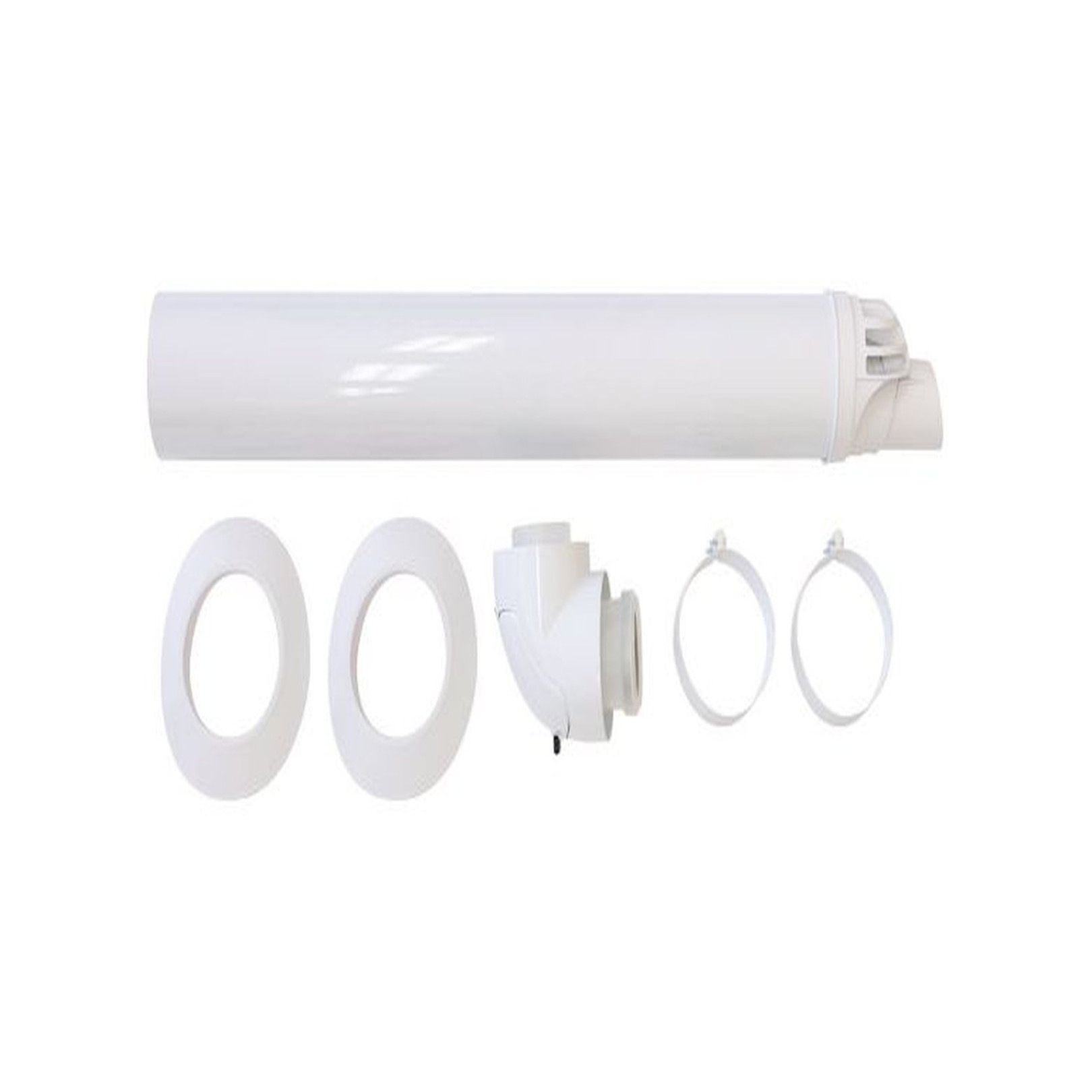 Vaillant Wand-Dachdurchführung 60/100 mm PP waagerecht Reinigungsbogen 87 Grad 0020219516