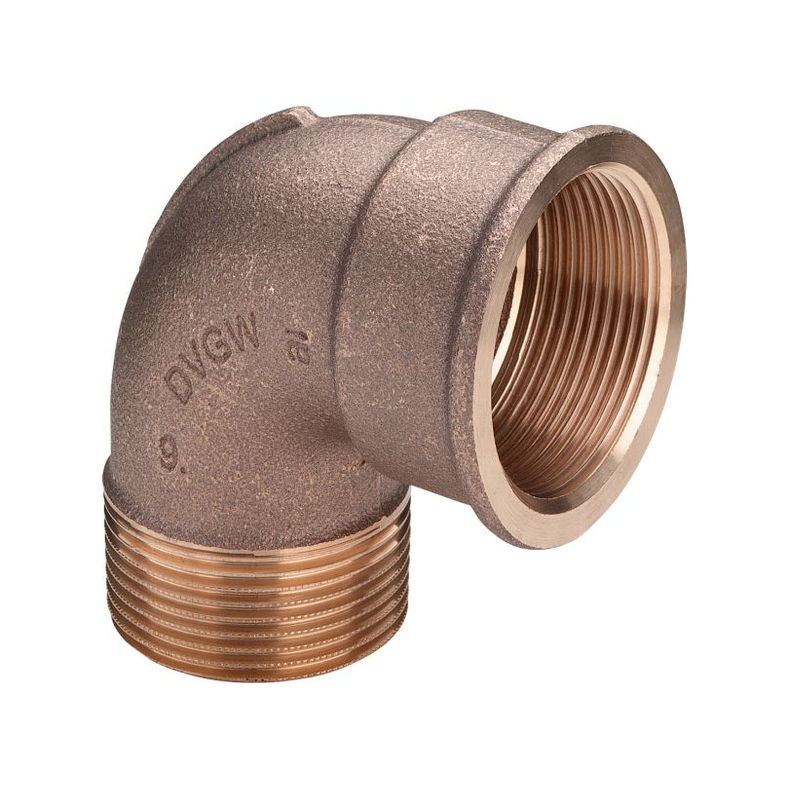 VIEGA Rotguss Gewindefitting Winkel 90 Grad 3092 DN20 3/4 IGxAG 264000