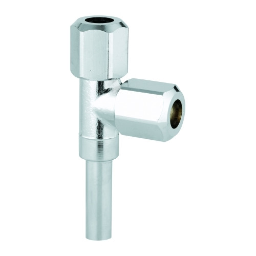 Grohe WAS-T-AbzweigStück 41007 DN10 Eckventil chrom 3-8 Zoll Quetschverschraubung Long-Life 41007000