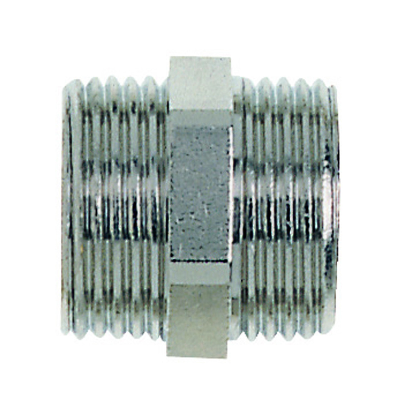 IMI Heimeier Doppelnippel 3/4 Zoll Messing vernickelt G 3/4 x G 3/4 1321-03.081