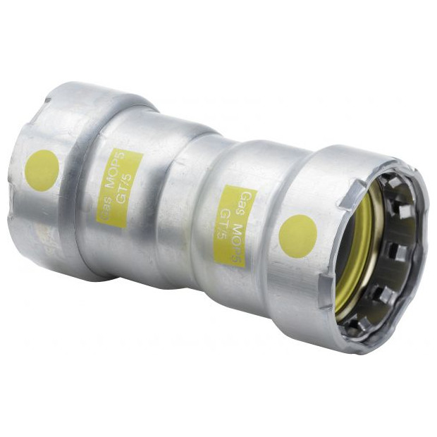 Viega Muffe Megapress-G 4616 2-Zoll Stahl verzinkt Pressanschluss HNBR Dichtelemente 738662