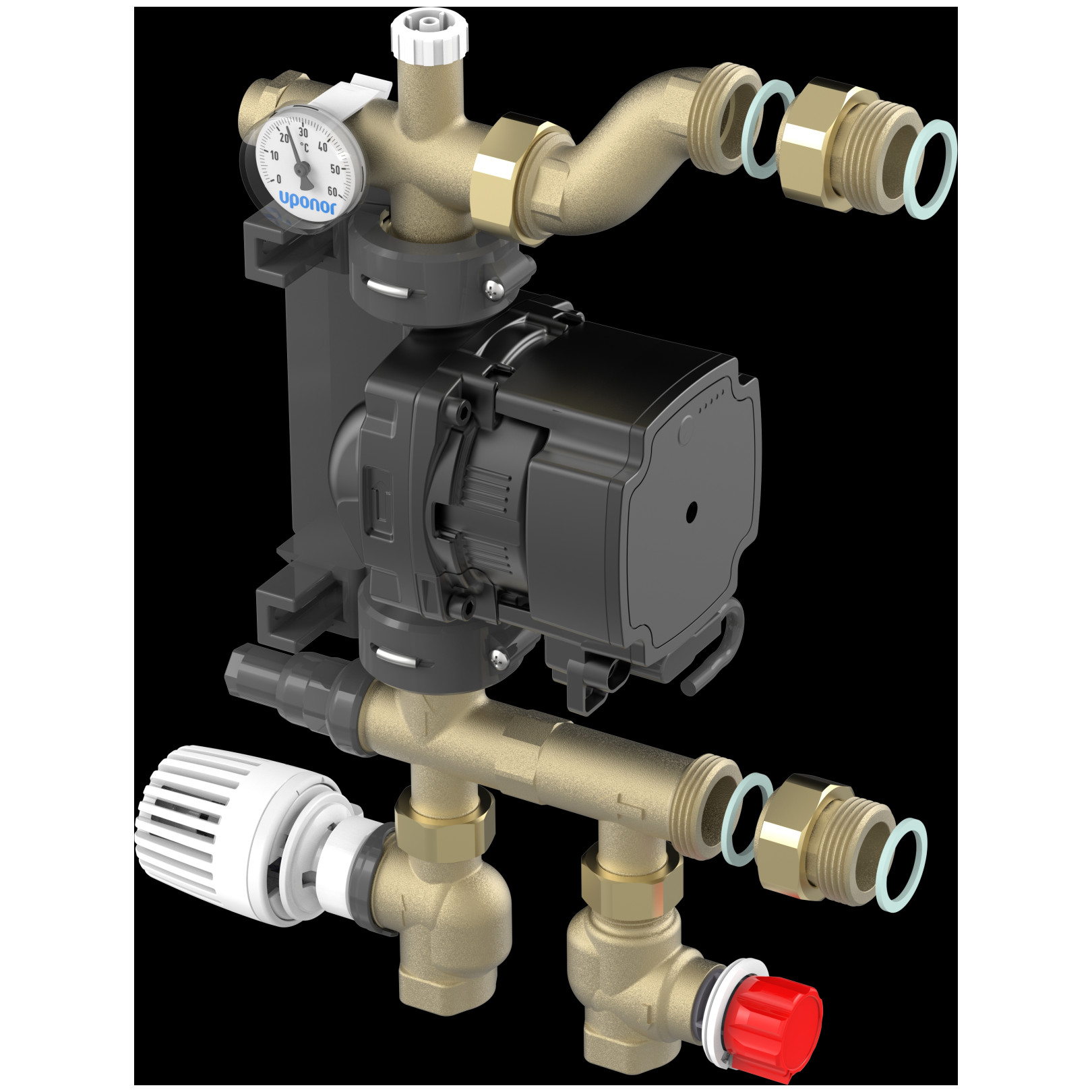 Uponor Fluvia T Pumpengruppe Push-23-B-W 4,3 m3/h 7,2 m EEI 0.18 1078304