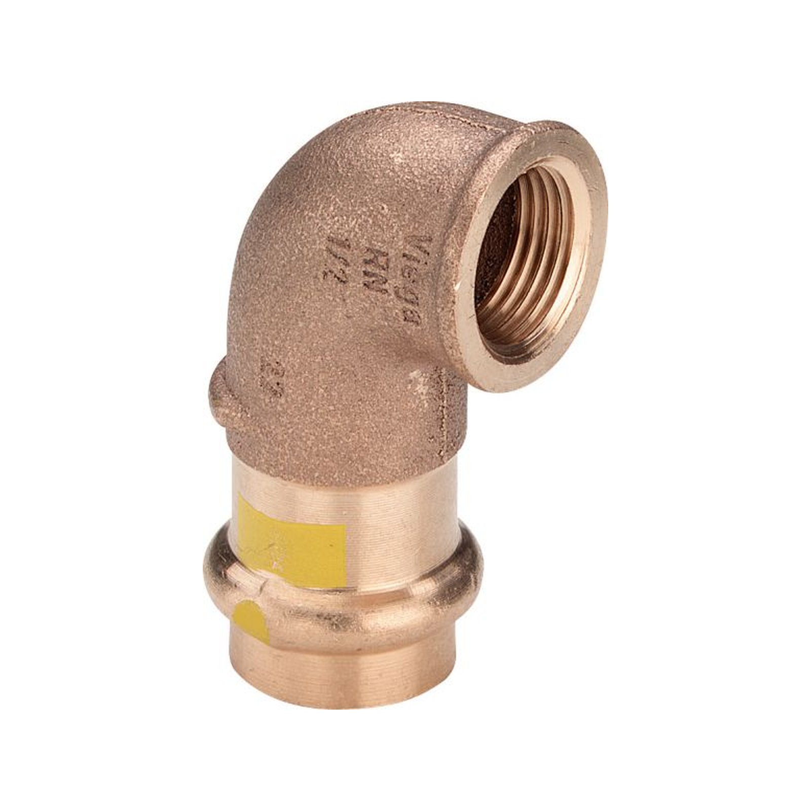 VIEGA Profipress-G Übergangswinkel 2614.2 42x11/2 90Grad Rotguss Innengewinde Gas 345914