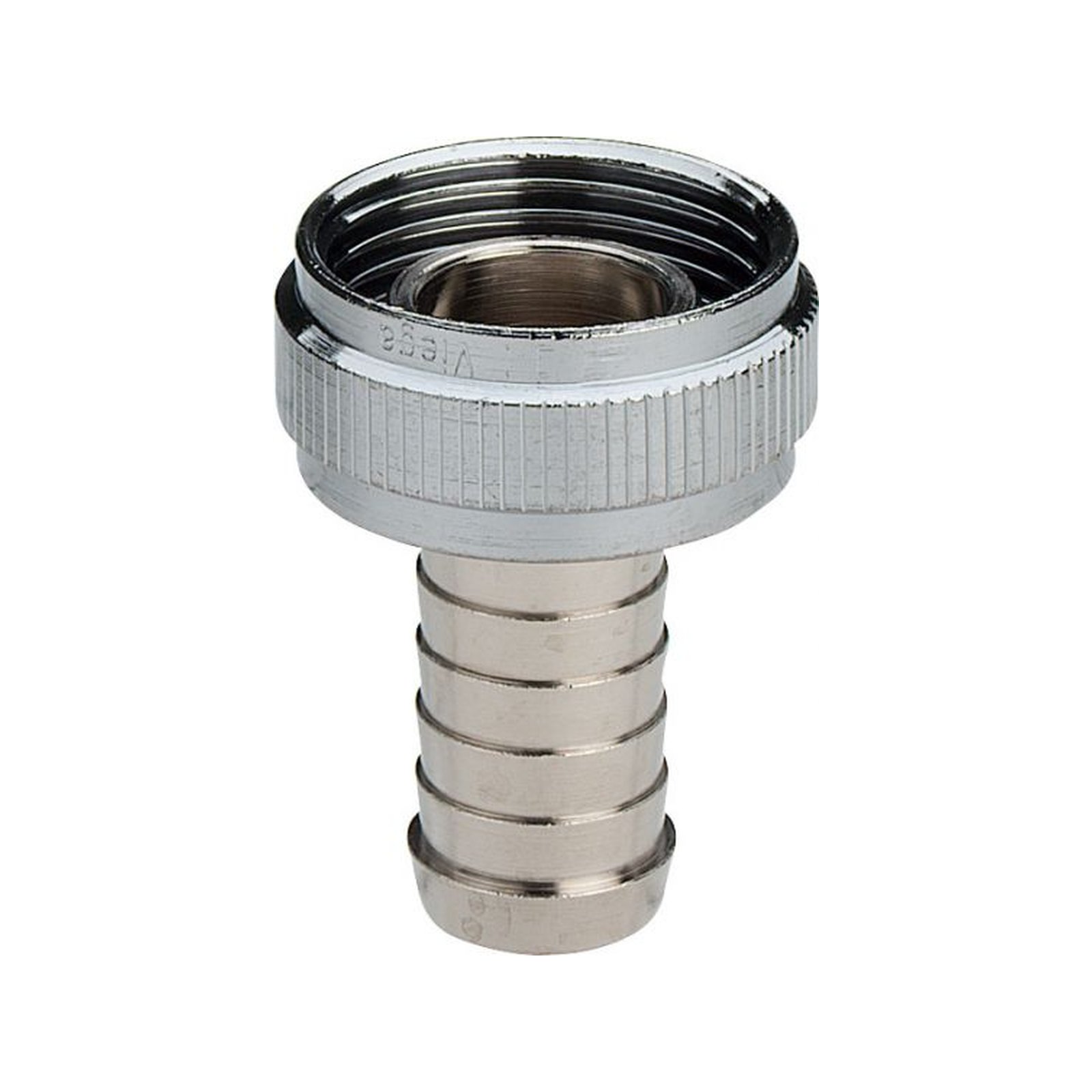 Schlauchverschraubung 1/2"x3/4" konischdichtend, messing, blank