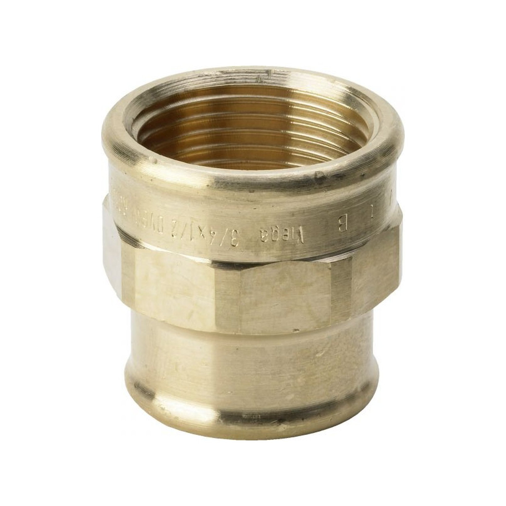 Viega Reduziermuffe Rotguss Gewindefitting 3240 DN32xDN25 Rp 1 1/4 x Rp 1 reduziert 266417