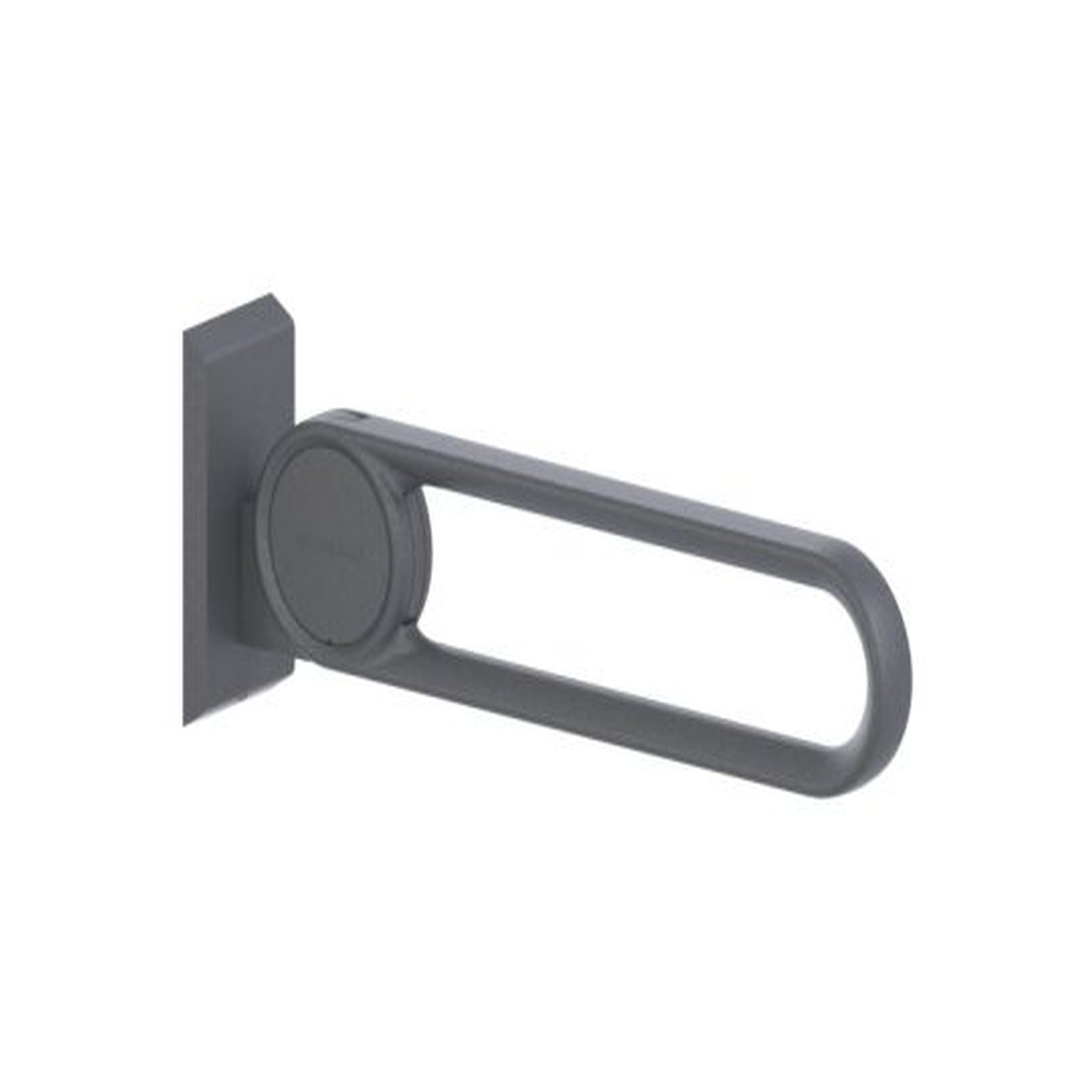 Normbau Stützklappgriff Cavere Vario 600 mm Anthrazit-Metallic pulverbeschichtet antibakteriell 7447010095