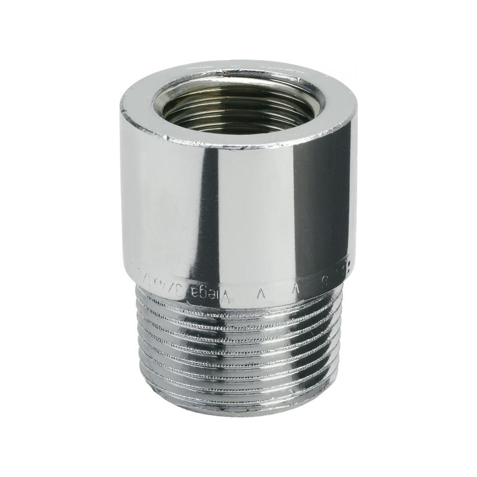 Viega Reduzierstück Rotguss verchromt rund R/Rp 3/8 x 1/2 448127