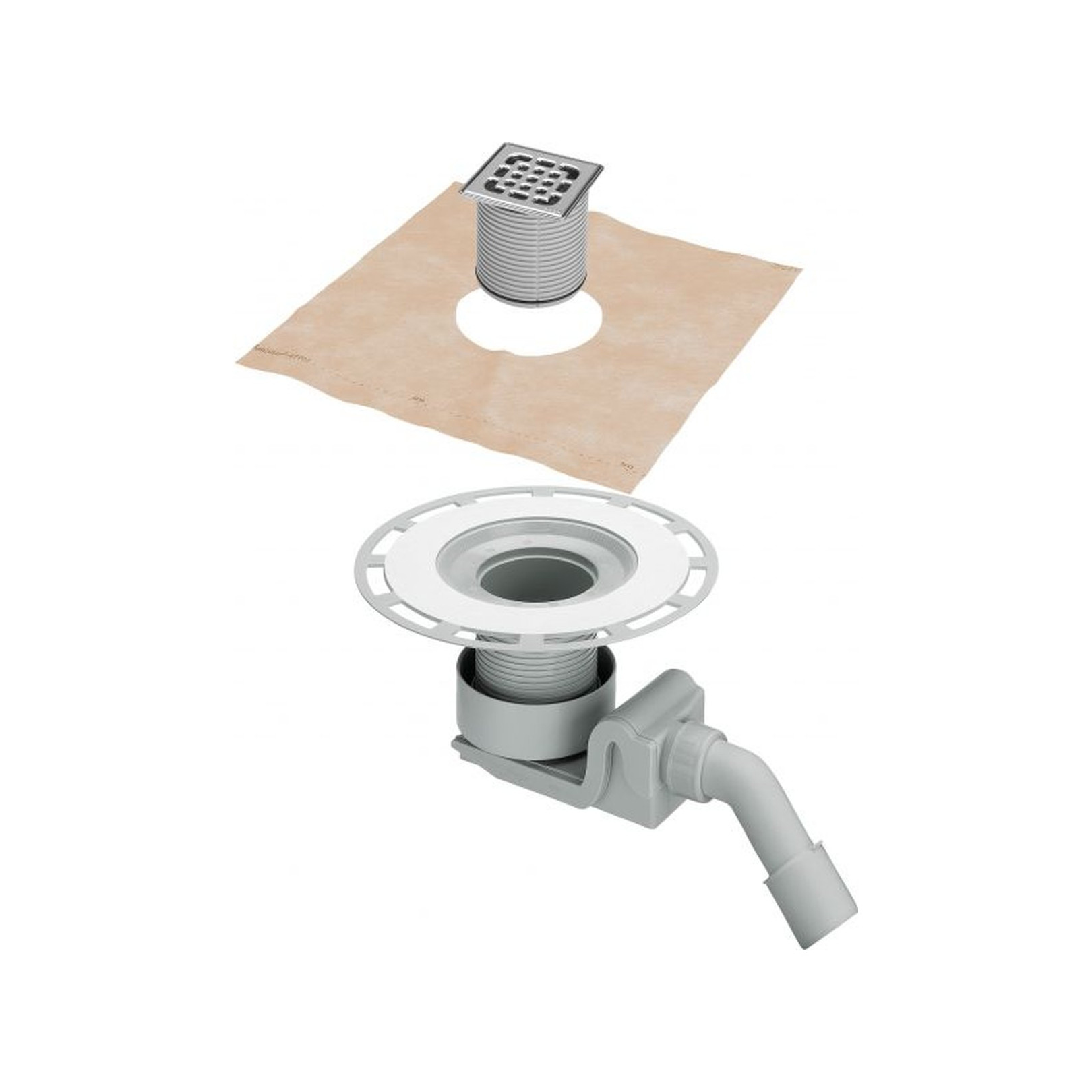 Viega Badablauf Advantix 4927 DN 40/50 Geruchverschluss Edelstahlrahmen Kunststoff Schlüter-KERDI 557058