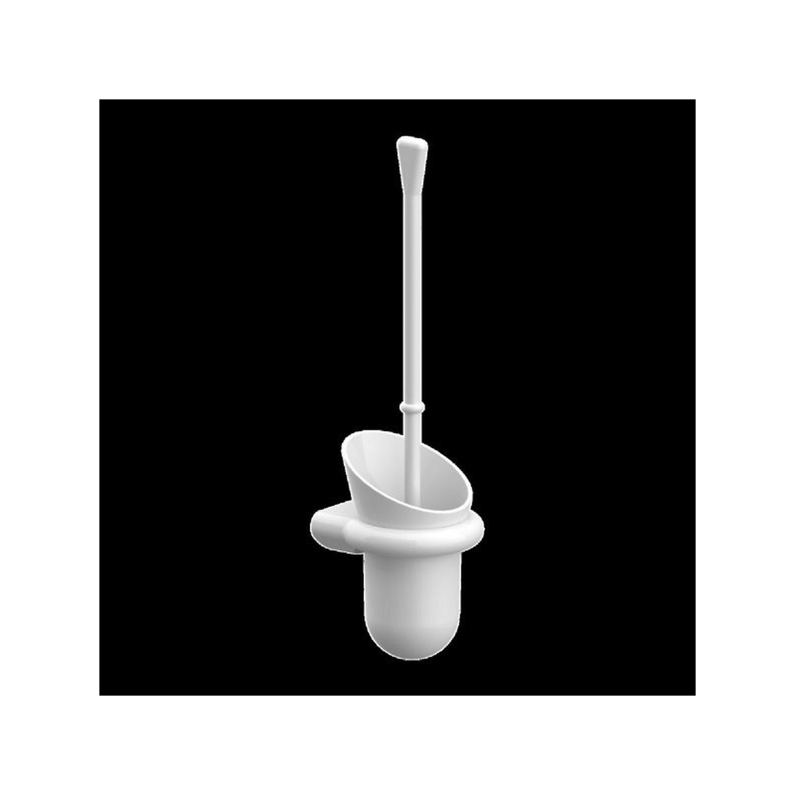 NORMBAU WC-Bürstengarnitur Nylon Care 0300444 Weiß Wandmontage drehbar abnehmbar 0300444019