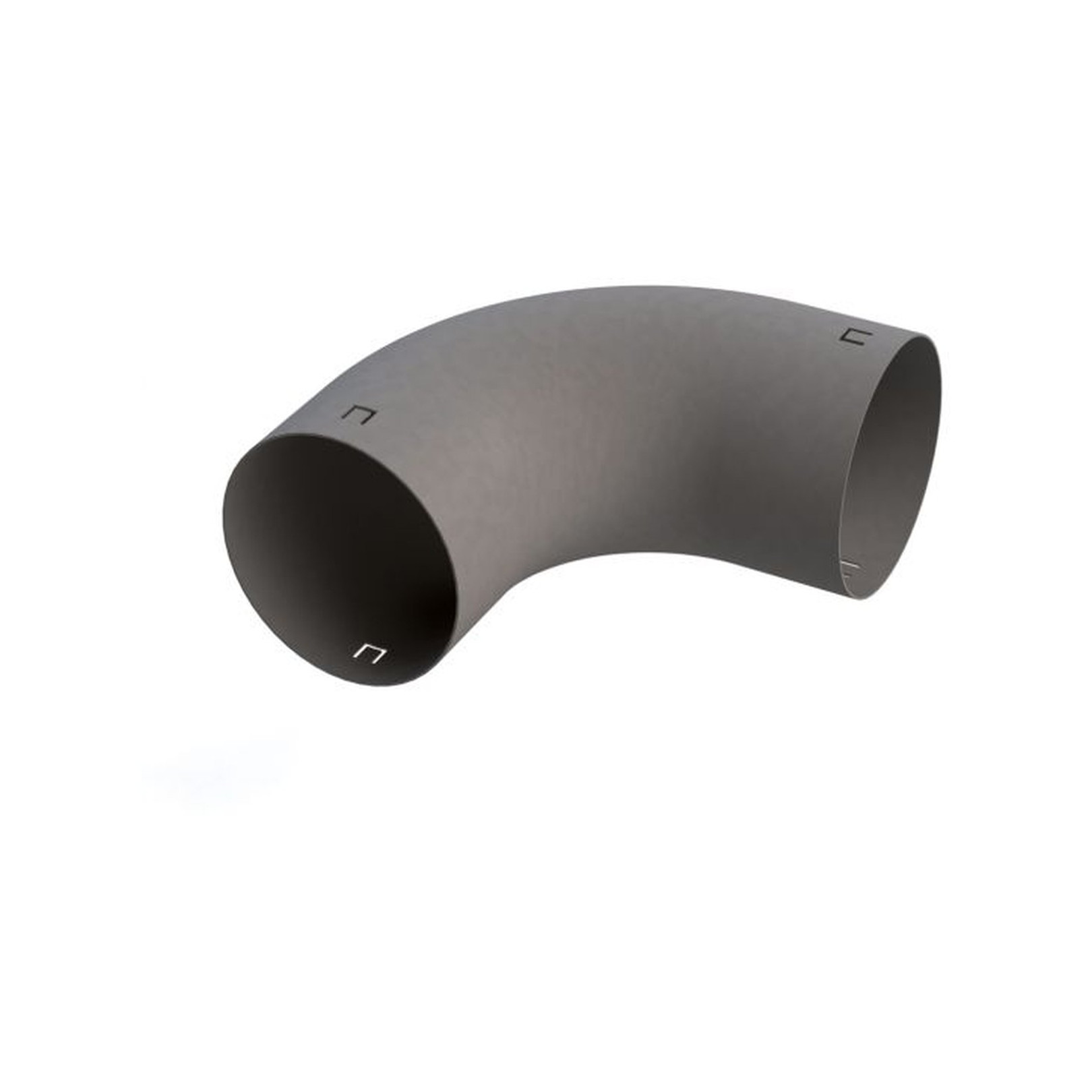 Helios FlexPipe Kurz-Bogen 90 Grad FRS-B 75 Ø 75 mm verzinktes Stahlblech korrosionsfest 02994
