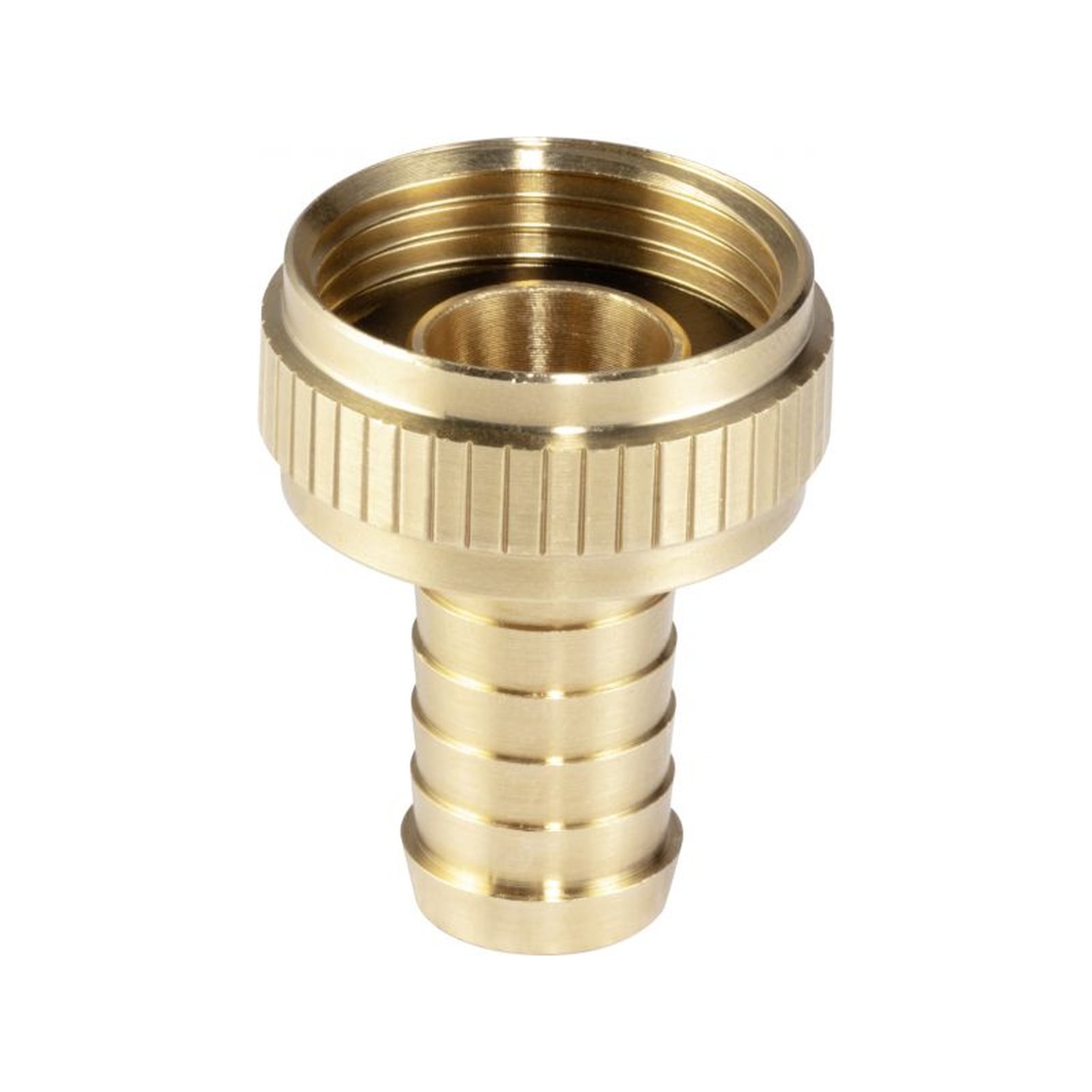 Viega Schlauchverschraubung 3/4 Zoll x G 1 Messing flachdichtend Mehrkant Rändelüberwurfmutter 104276