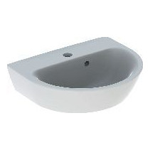Geberit Handwaschbecken Renova 45x36cm Sanitärkeramik weiß Überlauf mittig 500375011