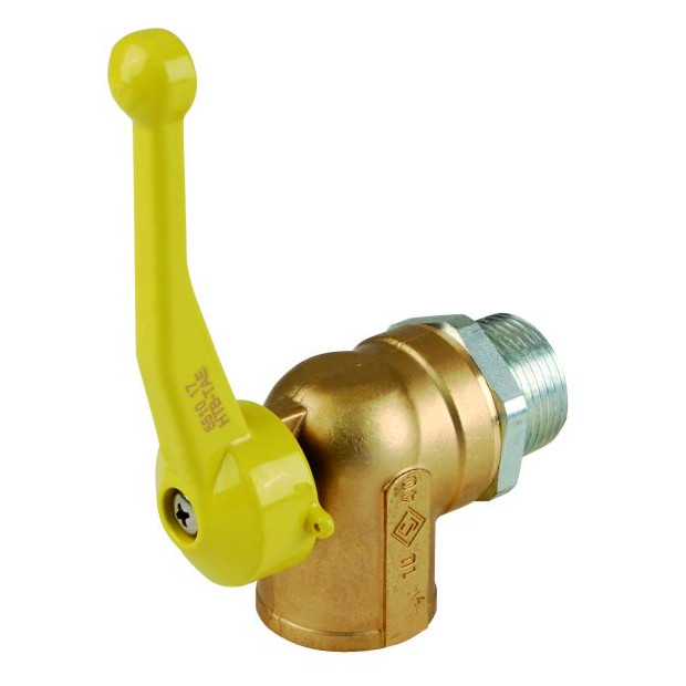 Aalberts Gaseck-Kugelhahn 5510 DN25 Zweirohrzähler DVGW thermisch auslösend 0036963