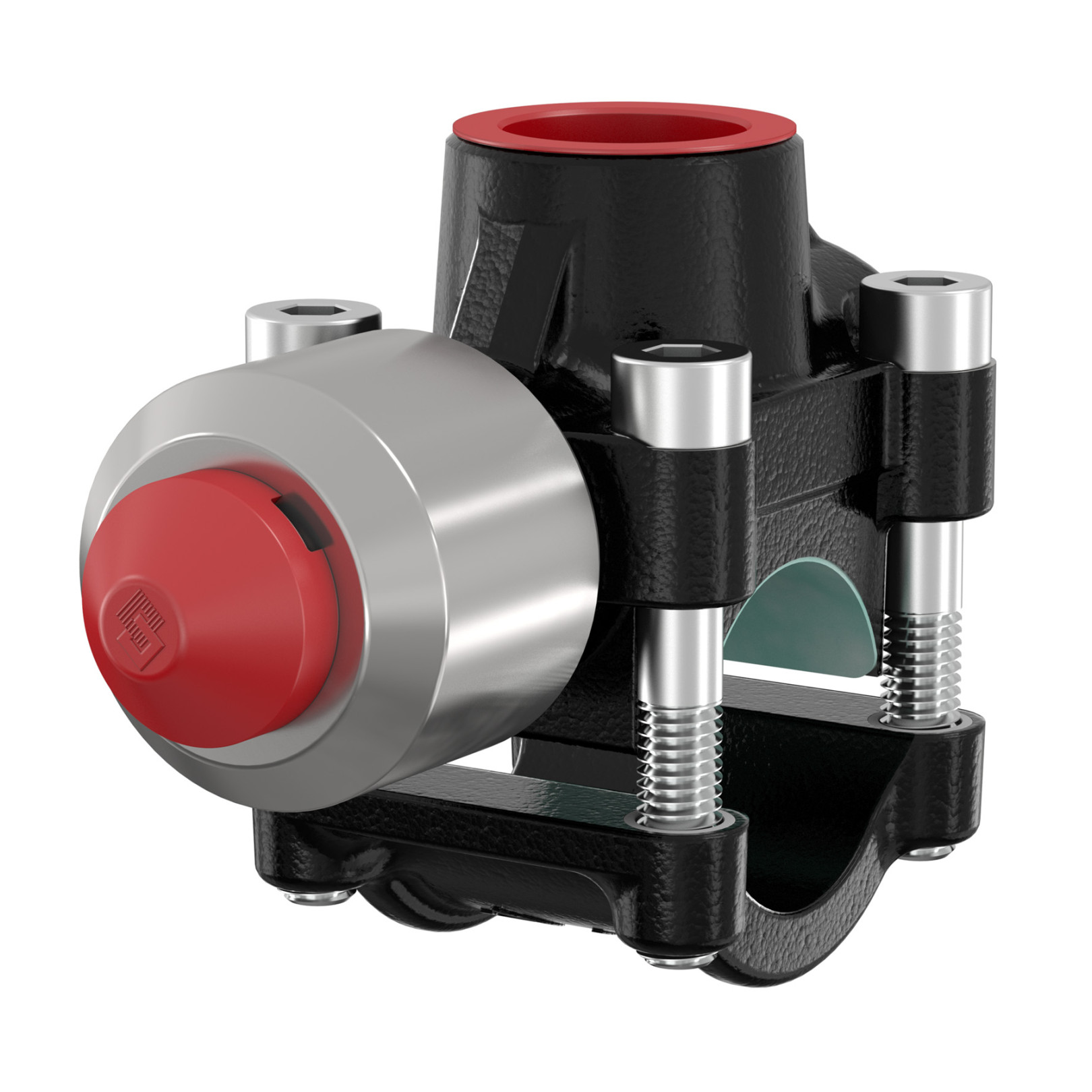 Flamco ExplosionsSchelle T-plus DN15 1/2x1/2x1/2 Temperguss 25 bar Triggermechanismus 90615