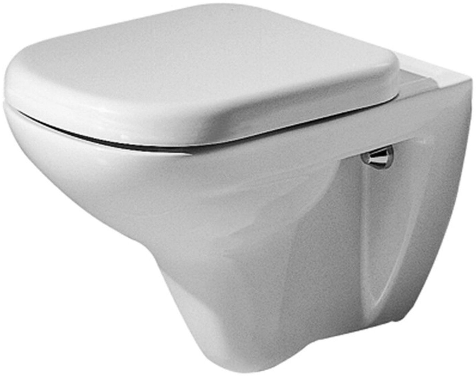 Geberit WC-Sitz Renova Plan weiß L-Scharniere Edelstahl Befestigung oben 572140000