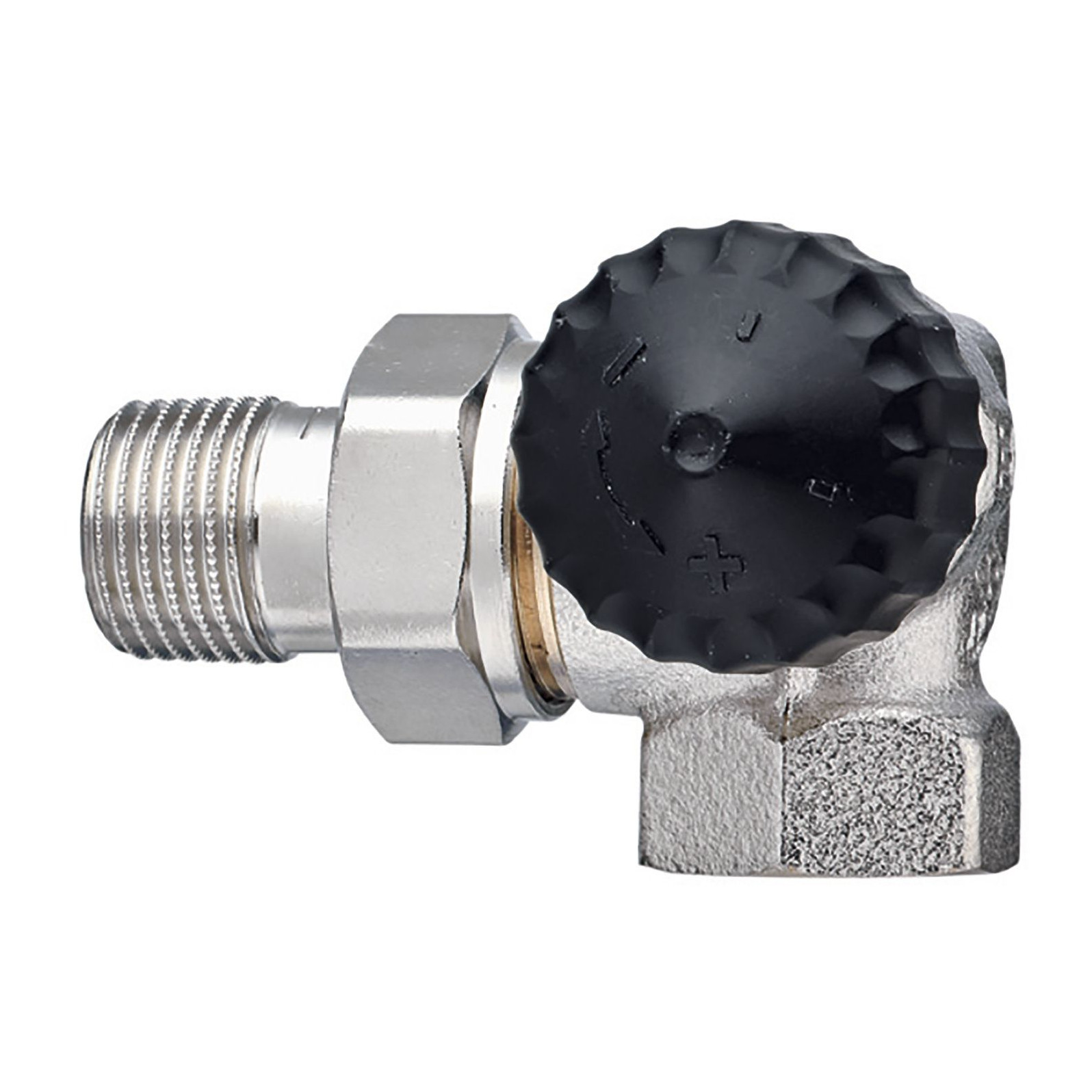 Heimeier Thermostatventil Ventilunterteil Winkeleck Rotguss rechts geringer Widerstand 1/2 Zoll 2340-02.000