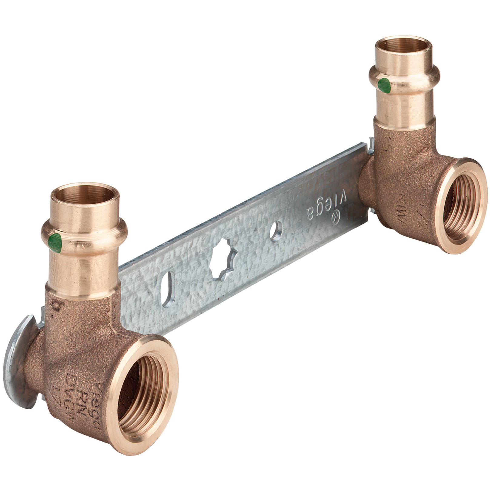 Viega Sanpress Montageeinheit 308681 15 mm x 1/2 x 150 mm SC-Contur Pressfitting EPDM Rotguss Siliziumbronze Hersteller-Artikelnummer 308681