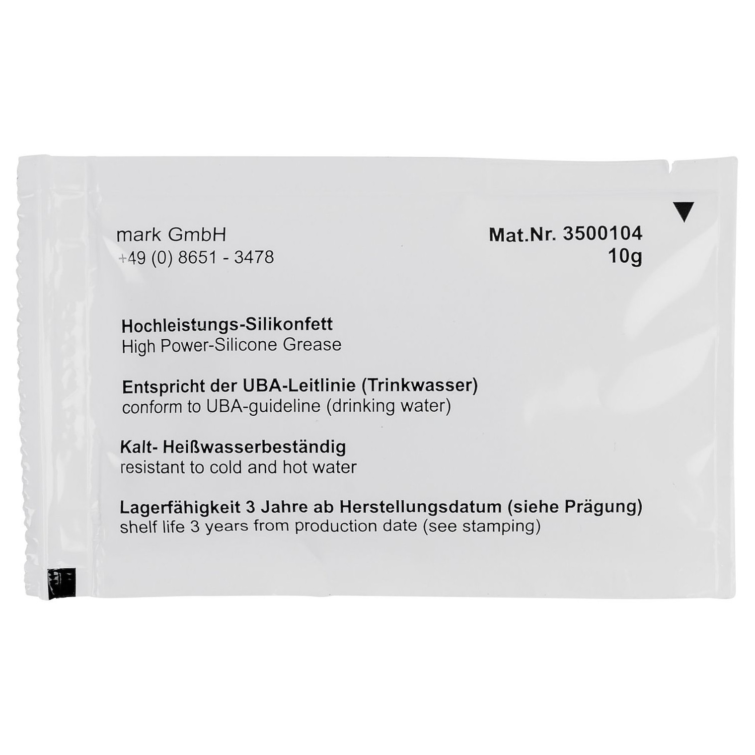 WOLF Silikonfett 10g Tube CGG Heiztechnik Hochtemperaturbeständig wasserabweisend 8602264