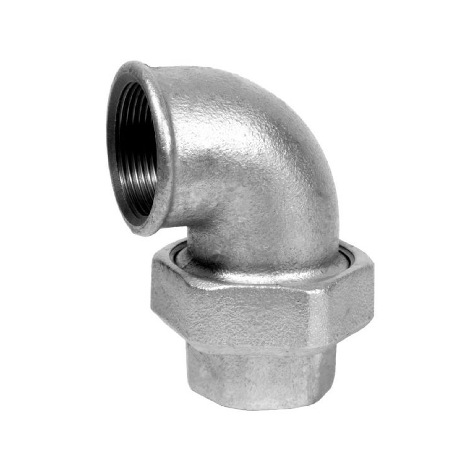 Schmidt Hermann Temperguss-Winkelverschraubung Nr.95 11-2 Zoll flachdichtend 2 IG verzinkt 13095040