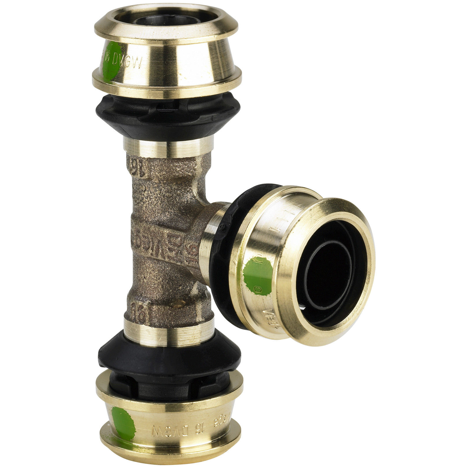 Viega T-Stück Raxofix 5318 63mm Kunststoff Pressfitting SC-Contur 647575