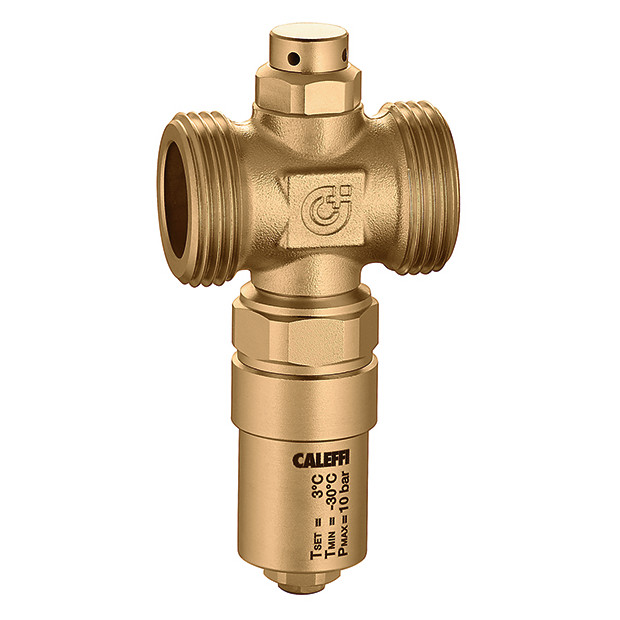 Caleffi Frostschutzventil DN32 1 1/4 AG Monoblock Wärmepumpen Technopolymer Messing 108701