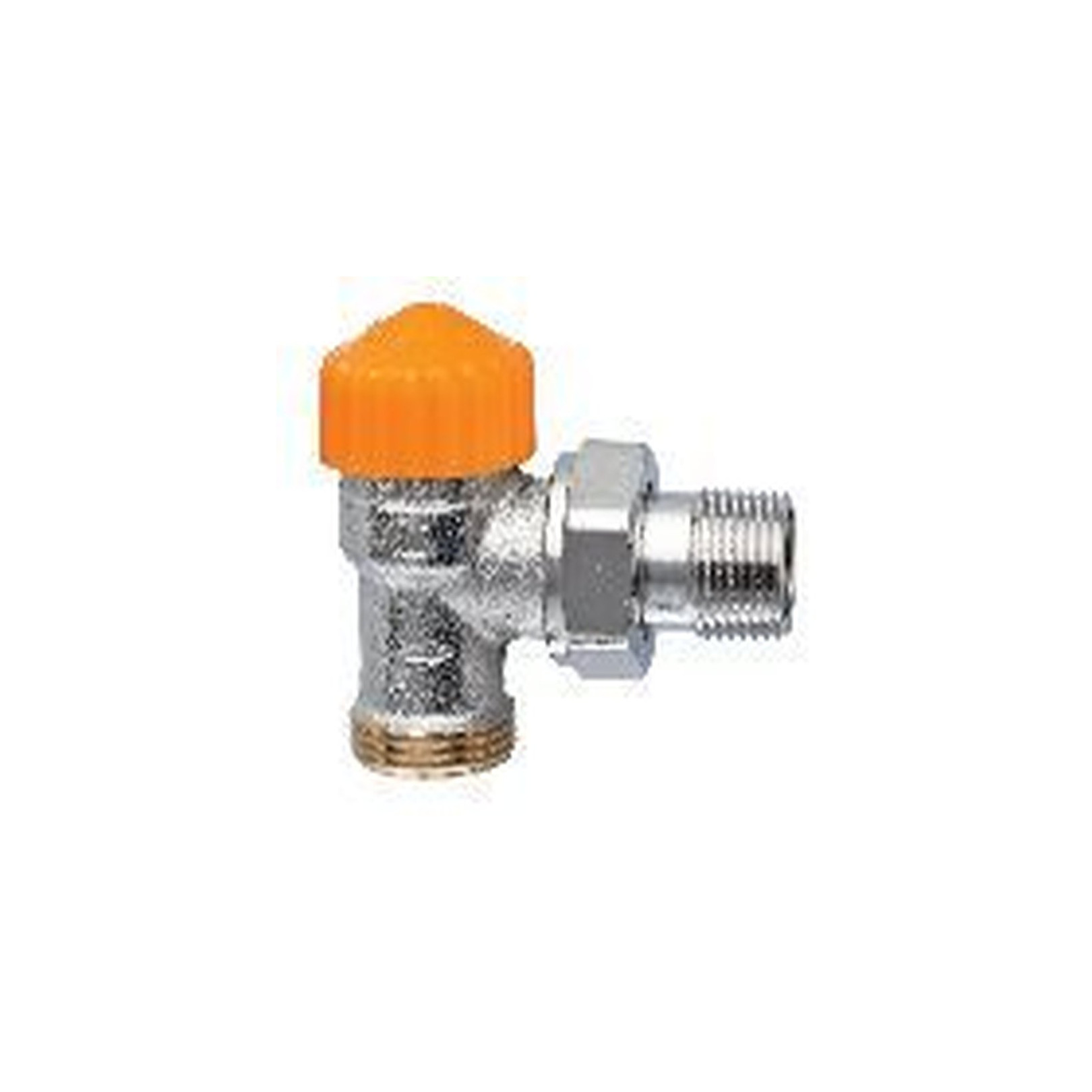 Heimeier Thermostatventil Eclipse DN15 1/2 Zoll G 3/4 AG Eckform Rotguss vernickelt automatische Durchflussregelung 3935-02.000