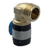 Geberit FlowFit Übergangsbogen 90 Grad 32 mm 1 Zoll Außengewinde Rotguss bleifrei Pressindikator 620503001