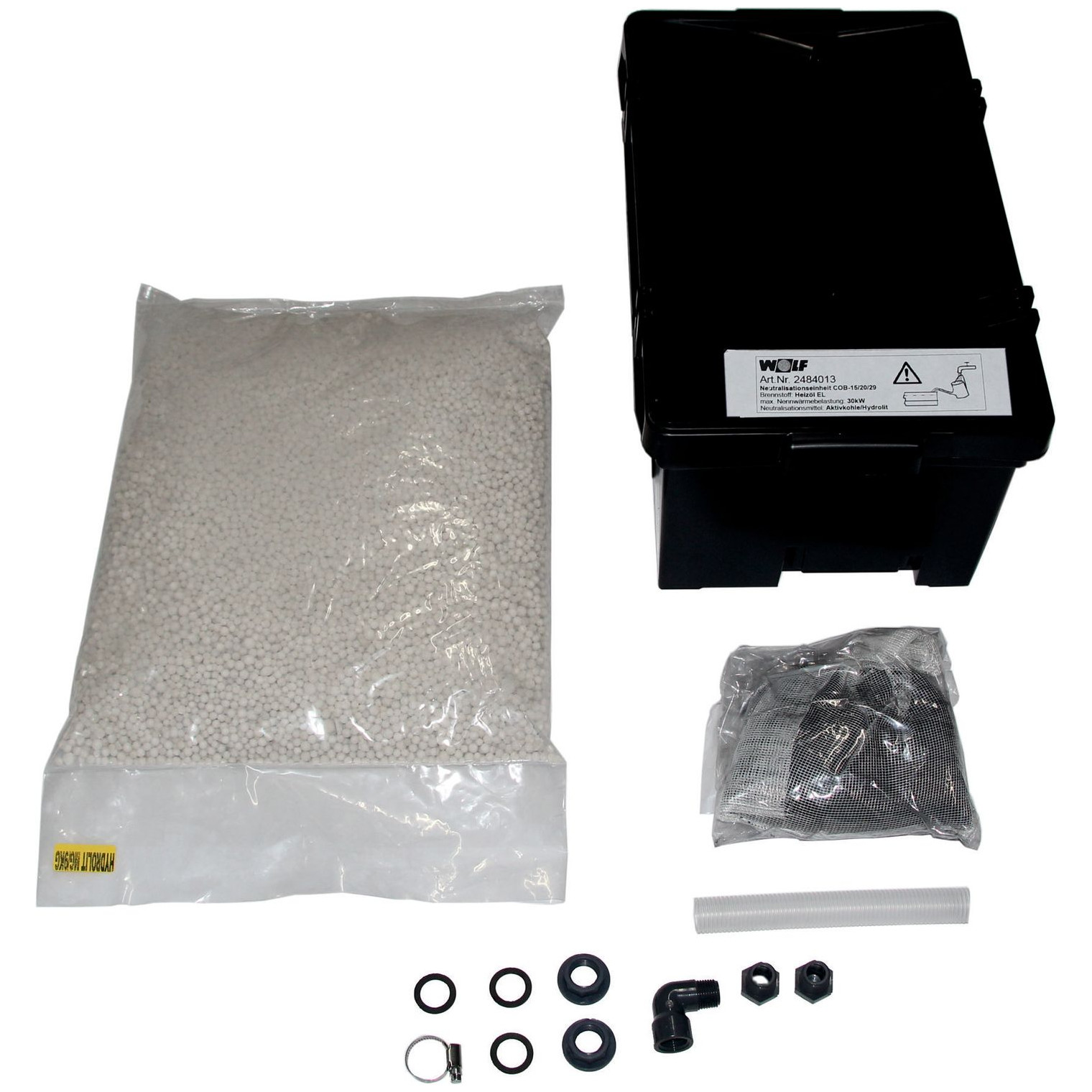 WOLF Paket Neutralisation Ölbrennwertkessel COB 15-29 TOB-18 Kondensathebeanlage Neutralisationsbox 2484013Z10