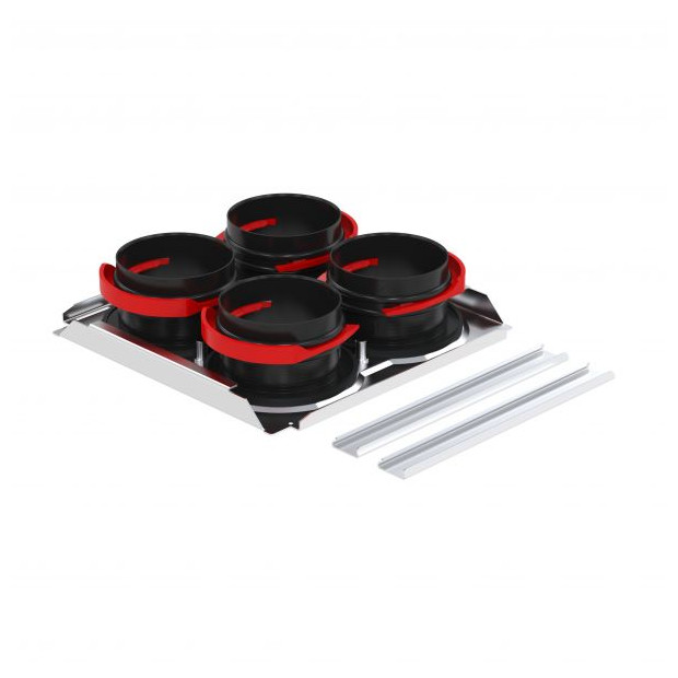 Zehnder Montageplatte ComfoWell CW 4x DN75P 220x230x40mm RapidLock 990323610