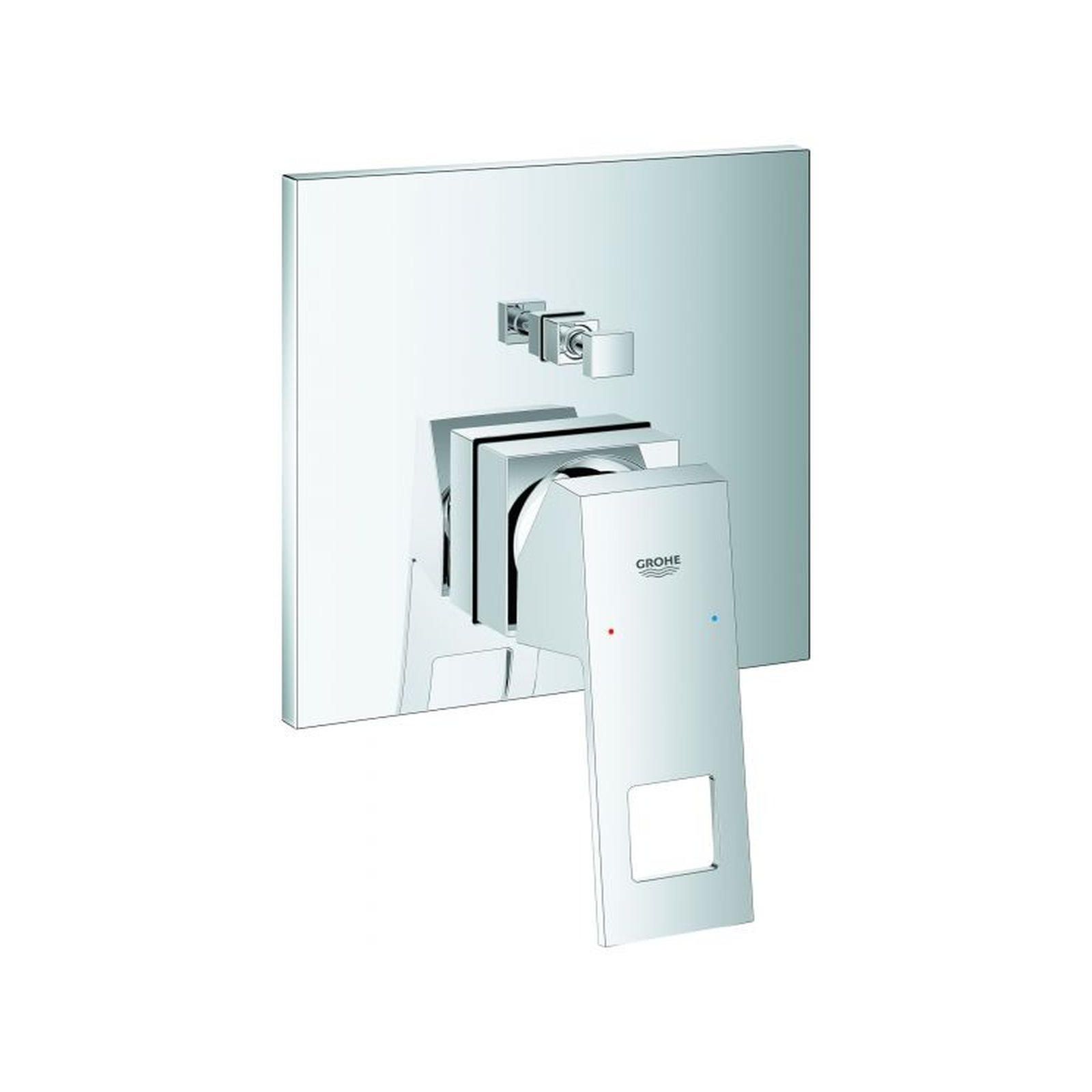 Grohe Einhebel-Wannenbatterie Eurocube 24062 FMS Rapido SmartBox Chrom SilkMove 46 mm 24062000