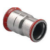 Geberit Pressfitting Mapress C-Stahl Muffe reduziert d42-35 verzinkt Pressindikator 22023