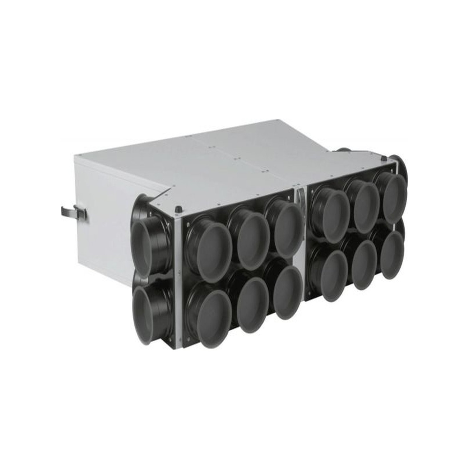 WOLF Luftverteiler DN125 CWL-F-150 2x10 Stutzen DN75 Schalldämpfer geschlossenporig 2577417